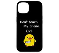 Drôle Don't Touch My Phone en Colère Mignon Canard Mème Coque pour iPhone 13