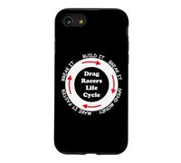 Drôle Drag Racers Life Cycle Car Guy Dire Citation pour Homme Coque pour iPhone SE (2020) / 7/8