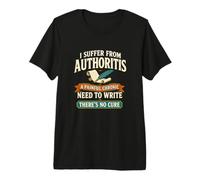 Drôle écrivain autorité romancier écriture créative Humour T-Shirt Haut de Gamme