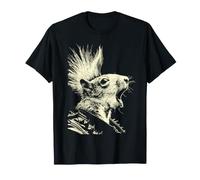 Drôle écureuil Rocker Musicien Animal Punk Rock Grunge T-Shirt