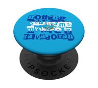 Drôle El Salvador Rien ne me Fait Peur Ma Femme est salvadorienne PopSockets PopGrip Adhésif