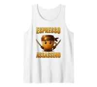 Drôle Espresso Assassin Café Ninja Samouraï T Shirt Débardeur