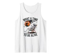 Drôle et Abstrait Quel Temps pour être Vivant Débardeur