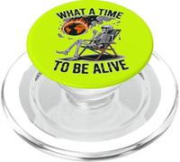 Drôle et Abstrait Quel Temps pour être Vivant PopSockets PopGrip pour MagSafe