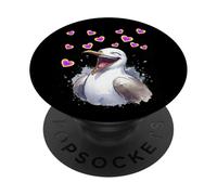 Drôle et amusant maritime enfants mouettes fille garçon PopSockets PopGrip Adhésif