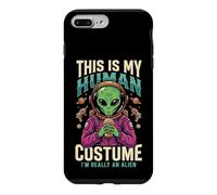 Drôle et étrange avec Inscription « This is My Human Costume I'm Really an Alien » Coque pour iPhone 7 Plus/8 Plus