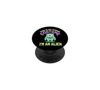 Drôle et étrange avec Inscription « This is My Human Costume I'm Really an Alien » PopSockets PopGrip Adhésif