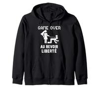 Drole EVG au Revoir Liberte Soiree Humour Sweat à Capuche