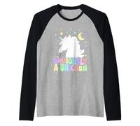Drôle évidemment Une Licorne Manche Raglan