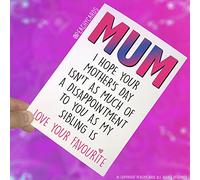 Drôle Fête des Mères Carte Drôle Carte pour Maman Carte pour Mom Fête des Mères Carte Drôle Carte, Carte pour Elle Drôle Frère Carte Préféré Enfant PC241