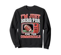 Drôle Football Publicités Watcher Retro TV Sweatshirt