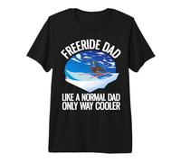 Drôle Freeride Ski Alpin Freeride Dad T-Shirt Haut de Gamme