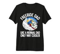 Drôle Freeride Ski Alpin Freeride Dad T-Shirt Haut de Gamme