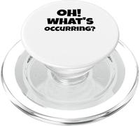 Drôle gallois qui dit Dragon du Pays de Galles Oh! Qu'est-ce qui se passe ? Argot PopSockets PopGrip pour MagSafe