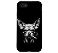Drôle Gangster Chihuahua Fumer Edgy Mafia Dog Hommes Femmes Coque pour iPhone SE (2020) / 7/8