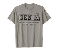 Drôle Gen X Beaucoup de Souvenirs Aucune Preuve Sarcastique T-Shirt