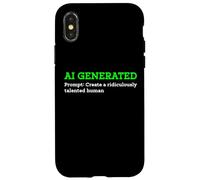 Drôle généré par l'IA pour créer Un Artiste Humain ridiculement talentueux Coque pour iPhone X/XS