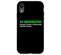 Drôle généré par l'IA pour créer Un Artiste Humain ridiculement talentueux Coque pour iPhone XR