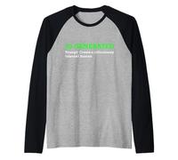Drôle généré par l'IA pour créer Un Artiste Humain ridiculement talentueux Manche Raglan
