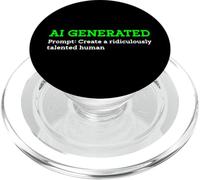 Drôle généré par l'IA pour créer Un Artiste Humain ridiculement talentueux PopSockets PopGrip pour MagSafe