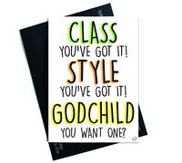Drôle Godmother Carte Drôle Godfather Carte Drôle Parrain Carte Godfather Carte Godmother Carte Will You Be My Parrain Proposition Cartes PC538