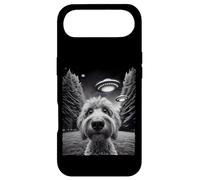 Drôle Golden Doodle Selfie Rencontres OVNI pour Les Amoureux des Chiens Coque pour iPhone Air