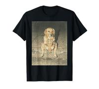 Drôle Golden Retriever Buvant du café glacé Meme Dog Mom T-Shirt