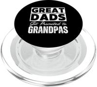 Drôle Great Dads Get Promoted to Grandpas, un cadeau sincère PopSockets PopGrip pour MagSafe