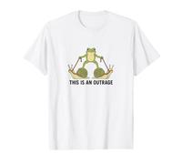 Drôle Grenouille équitation escargots This is an Outrage T-Shirt Graphique avec Valeur