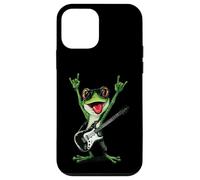 Drôle Grenouille Rock Joueur de Guitare Cool amphibien Design Coque pour iPhone 12 Mini