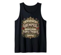 Drôle Grumpy Vieille Dame Sarcastique Femme Plus Âgée Vintage Débardeur