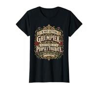 Drôle Grumpy Vieille Dame Sarcastique Femme Plus Âgée Vintage T-Shirt