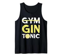 Drôle Gym Alcool Gin Tonic Gym Gin Tonic Lemon Débardeur