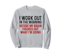 Drôle Gym Fitness Entraînement Le Matin Pilates Yoga Sweatshirt