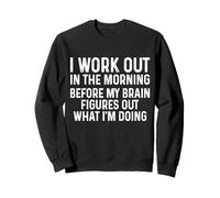 Drôle Gym Fitness Entraînement Le Matin Pilates Yoga Sweatshirt