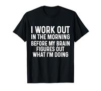 Drôle Gym Fitness Entraînement Le Matin Pilates Yoga T-Shirt