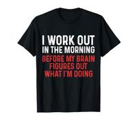 Drôle Gym Fitness Entraînement Le Matin Pilates Yoga T-Shirt