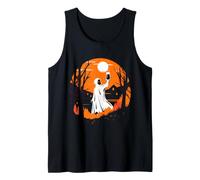 Drôle Halloween fantôme Lune Boire de la bière Débardeur