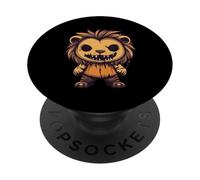 Drôle Halloween Lion Zombie Comic PopSockets PopGrip Adhésif