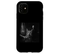 Drôle Halloween Surpris Chat Effrayé Selfie Dracula Vampire Coque pour iPhone 11
