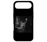 Drôle Halloween Surpris Chat Effrayé Selfie Dracula Vampire Coque pour iPhone Air