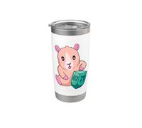Drôle Hanoukka Hamster Cochon d'Inde Juif Hanoukka Dreidel Gobelet isotherme en acier inoxydable double paroi