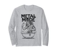 Drôle Heavy Metal Mode Chanteur Chanteur Chanteur Amateur de Musique Manche Longue