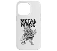 Drôle Heavy Metal Mode Guitariste Guitare électrique Rat Coque pour iPhone 14 Pro Max