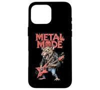 Drôle Heavy Metal Mode Guitariste Guitare électrique Rat Coque pour iPhone 16 Pro Max