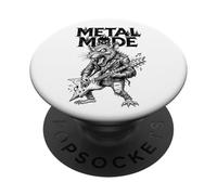 Drôle Heavy Metal Mode Guitariste Guitare électrique Rat PopSockets PopGrip Adhésif