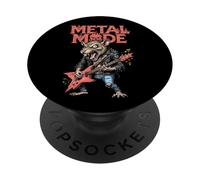 Drôle Heavy Metal Mode Guitariste Guitare électrique Rat PopSockets PopGrip Adhésif