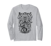Drôle Heavy Metal Rock Music Octopus Rocktopus Band Musicien Manche Longue