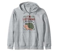 Drôle hérisson Maman j'écoute avec Mes Yeux Mignon Animal O Sweat à Capuche