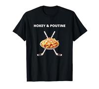 Drôle Hokey et Poutine Canada Ice Hommes Femmes T-Shirt
